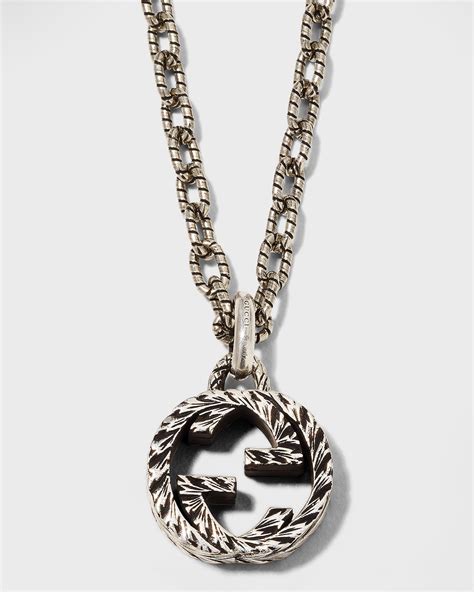 gucci neclace mens|gucci interlocking g necklace men's.